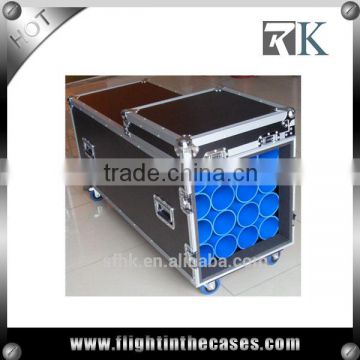 High quality 16 piece blue color microphone stand flight case