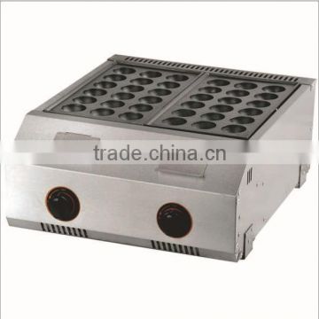 4.5CM size big hole two takoyaki pan commerical Gas takoyaki maker, commercial takoyaki grill