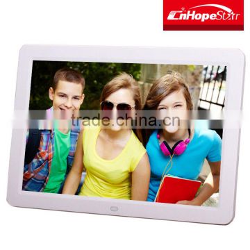 Cheap price 12 inch internal battery digital photo/foto/image frame for promotion