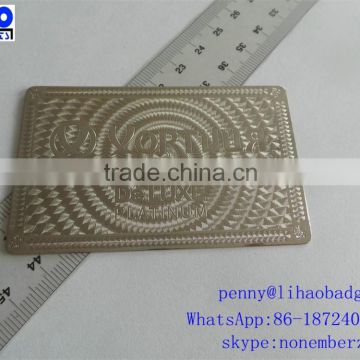 Good Quality Customized Engraved Metal Business Card