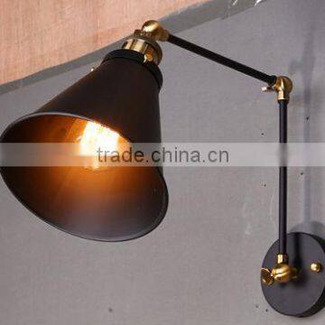 Manufacturer's library and industrial retro hotel single sconce wall lamp vintage style project lighting