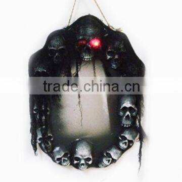 Halloween decoration ghost mirror with led eyes & sound