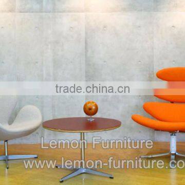 Indoor Chaise Lounge Poul Volther Leather Corona Chair With Ottoman in Living Room photo-4