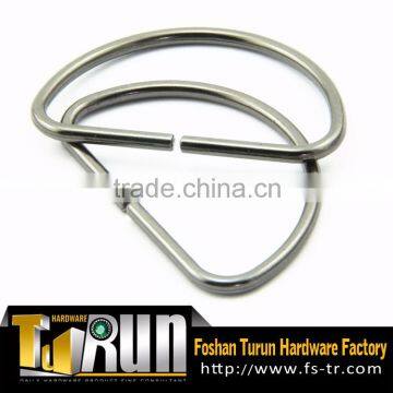 High quality fashion metal D ring garment buckle