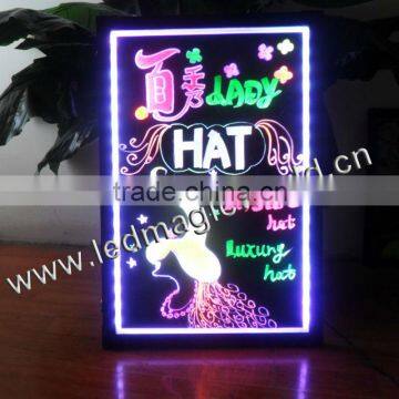 Indoor RGB Advertising LED Sign Writing Board