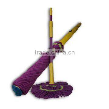 squeeze purple polyester & polyamide microfiber mops,spin mop