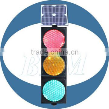 FCC 110V 220VAC solar 8'' traffic light