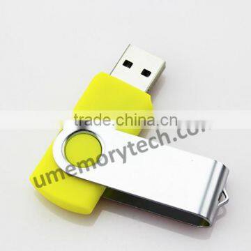 Promotional Metal USB 2.0 Flash Drive Rotating Memory Stick Swivel Thumb Drive photo-2