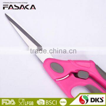 SS13011P -2016 New Style and Design 8" Stainless Steel Sewing Scissors With Colorful Plastich Handle photo-3