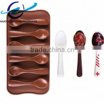 High Quality Spoon Shaped Silicone 3d Chocolate Mould