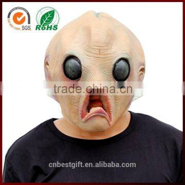 Halloween Cosplay Party Props Costume Fancy Dress Full Alien Latex Head Mask