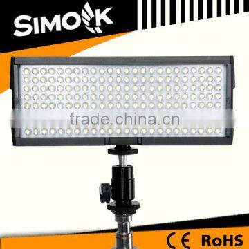 High Power Stackable 12W LED Video Light Panel With Chargeable Battery On Camera photo-4