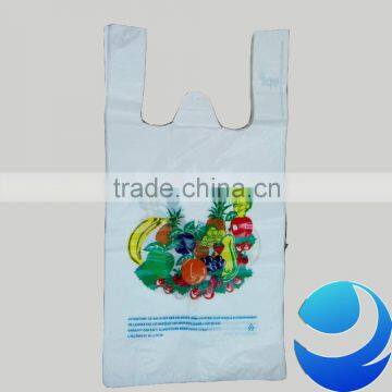 2% EPI Biodegradable Custom Printed Plastic T-shirt Type Charity Bags photo-2