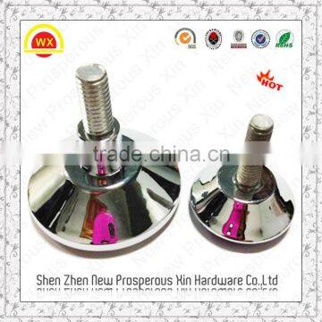 2016 Wholesale high quality black 6-7mm adjustable bed metal leg