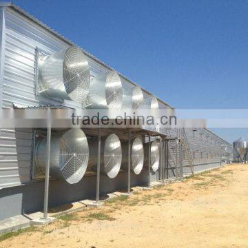 Low cost prefab double floor automatic poultry house for broilers