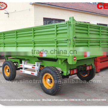 6 Ton Two Axle Farm China Trailers With CE Certificate