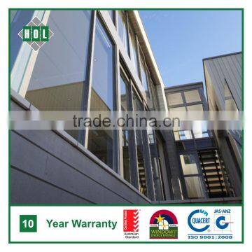 Balcony Aluminum Sliding Door, LowE Glass, Dark Color