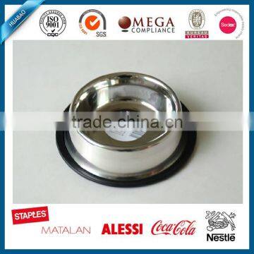 Mirror Finish Anti Skid Stainless Steel Pet Bowl With Color Painting