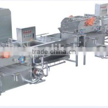 Commercial large capacity vegetables washing processing line for cleaning