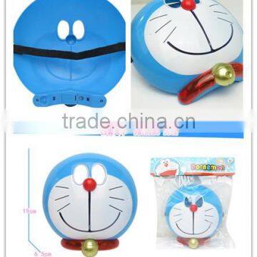 PP material cute movies cartoon Doreamon cat face mask with light