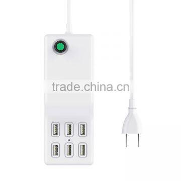 Custom Portable Travel Multiple Universal 6 Ports USB Charger