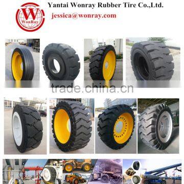 mining machine parts solid tyre with rims 20.5-25 1098x500 etc.