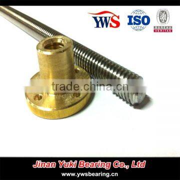 8mm 10mm Lead Screw With Trapezoidal Thread and Brass Nut photo-5