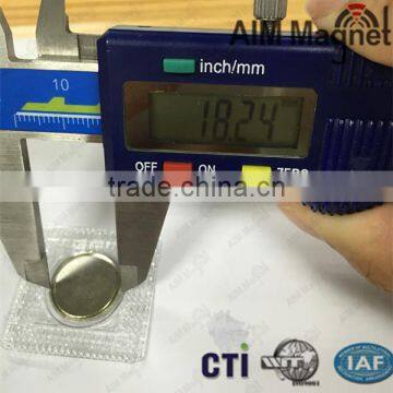 Machine Washable 15*2mm Strong Neodymium Magnet With PVC Film Covered for Clothes photo-5