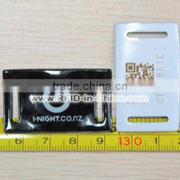 Flexible Fabric RFID Cashless Wristbands With NTAG203/213/216 Chip photo-3