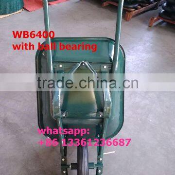 WB6400 Construction Wheelbarrow With Ball Bearing Solid Wheel photo-2