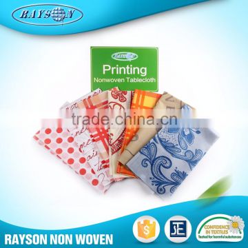 China Wholesale Cheap Print Disposable Non Woven Fabric Tablecloth