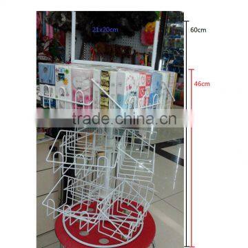 Knock-down Design 4way 3tiers Paper Display Stand