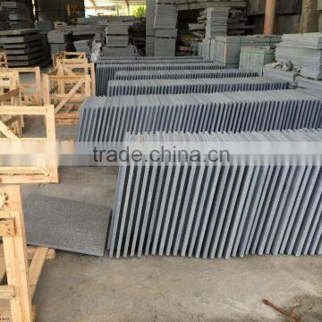 High Quality Pandang Dark Granite Tiles Flamed photo-3