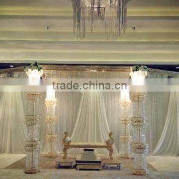 Indian Wedding Crystal Mandaps Stage Decoration photo-2