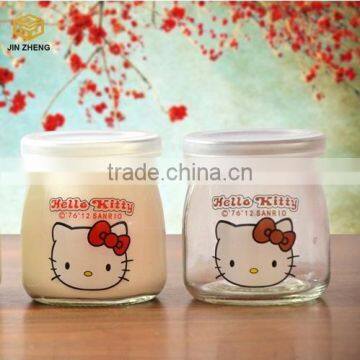 200ml.Cute Kitty Cat Yogurt Party Cup Drinking Milk Bottle