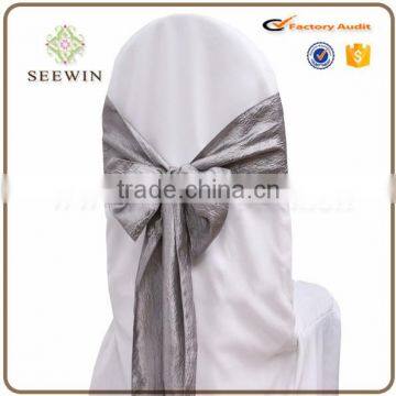 Elegant Trendy Tafetta Fabric Chair Sash for Flower Packing photo-5