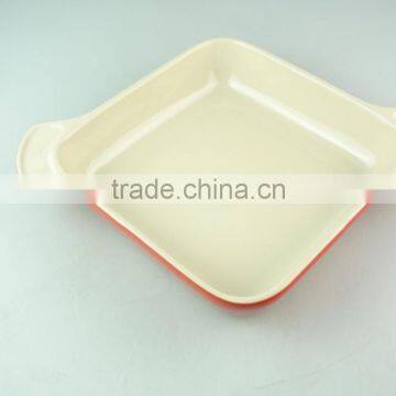 Glazed Red Eco-friendly Feature Ceramic Bakeware, Stocked Bakeware With Good Quality photo-2