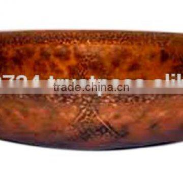 Embossed Vintage Copper Bowl