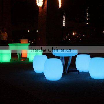 LED round outdoor table, bar counter furniture sets