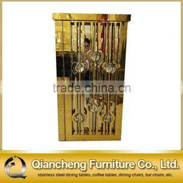 Golden Wedding Table Metal Bar Table With Stainless Steel