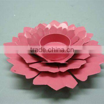 Rose Shape Candle Holder,Designer Flower Shape T Light Candle Holder,Cheap Iron Candle Holders,Designer Tea Lights