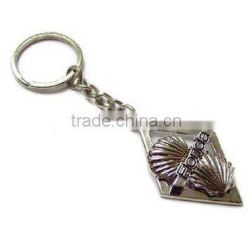 Rhomb metal keychain