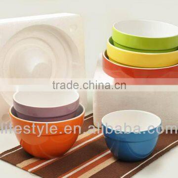 6 Pieces Colored Mixing Bowl Set photo-3