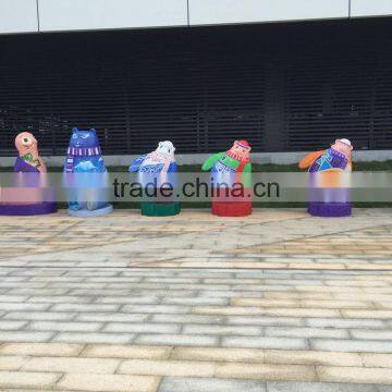 Outdoor Fiberglass Panda Sculpture photo-5