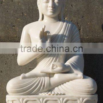 Outdoor Decoration Marble Large Buddha Statues for Sale photo-2