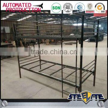 Dormitary Furniture Steel Bunk Bed Double Cot 2 Layer Metal Student Bed photo-4