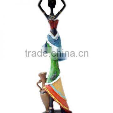 Resin african home decoration