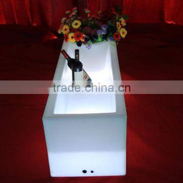 Color Changing Garden Decoration Plastic Illuminated Led Operating Ice Bucket photo-3