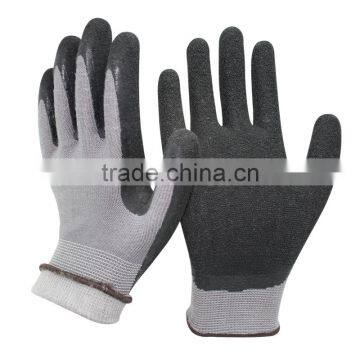 NMSAFETY 13g nylon and acrylic for cold weather winter work gloves with rubber palms