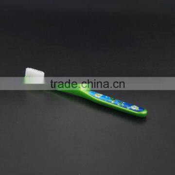 FDA Soft Bristle Kid Toothbrush Flat Handle Toothbrush For Baby Teeth Care At Home